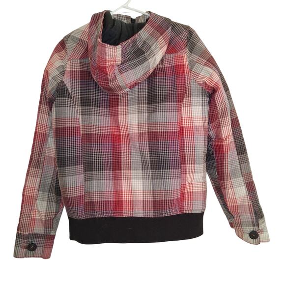 Vans Women's Checkered Plaid Hoodie Sweater Size M Pink Purple White Supercute - Picture 2 of 7